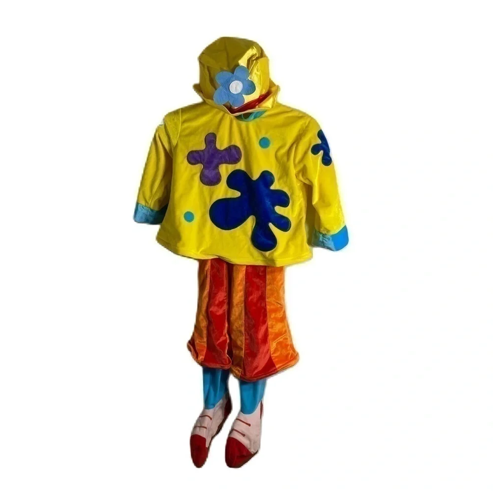 Disney Jojo’s Circus Clown Costume XS 4/5 Halloween Dress Up Play Hat Yellow